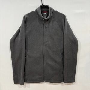 The‎ North Face Men's Fleece Jacket M Gray Full Zip Polartec